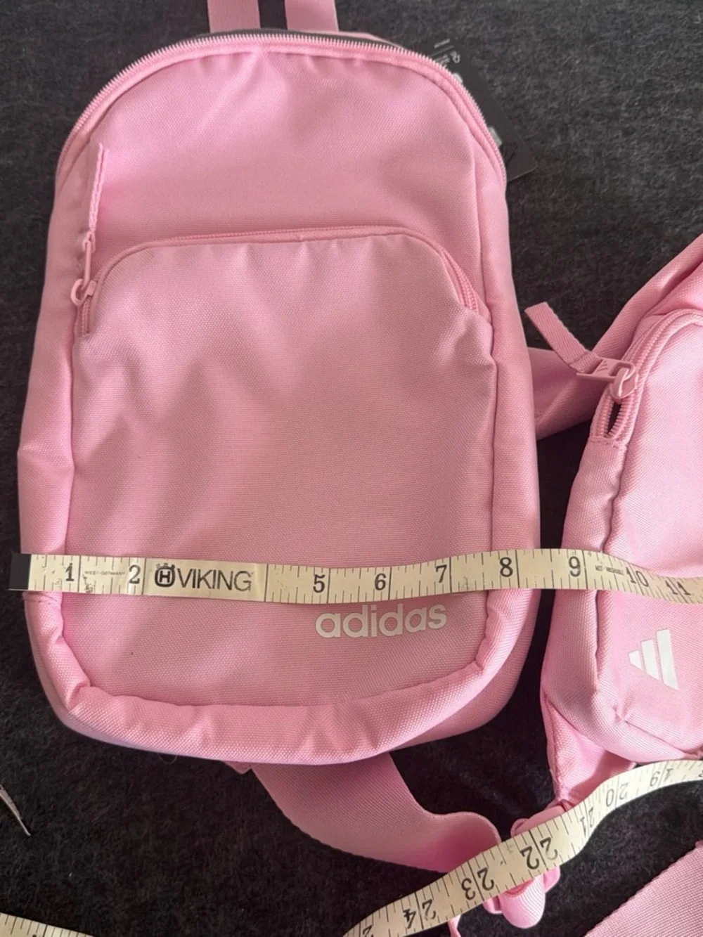 adidas Pink Sling Pack with Strap Pouch NWT - Picture 6 of 6